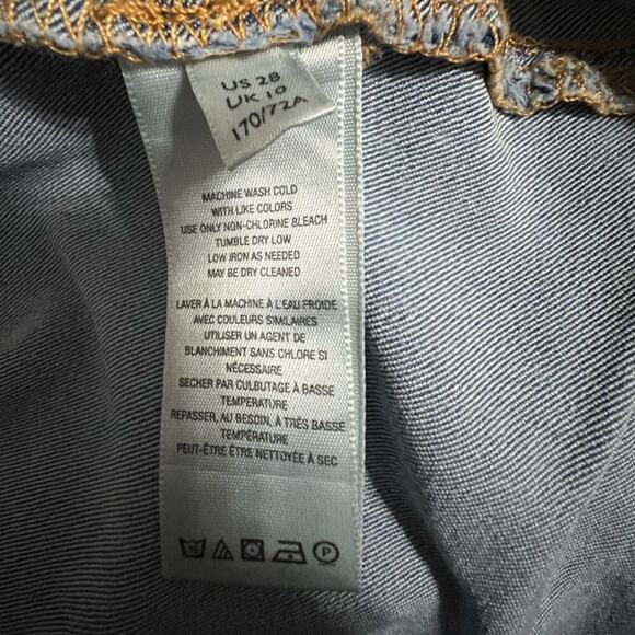 Free People Float On Indigo Marble Flare Jeans Size 28 - Picture 13 of 14